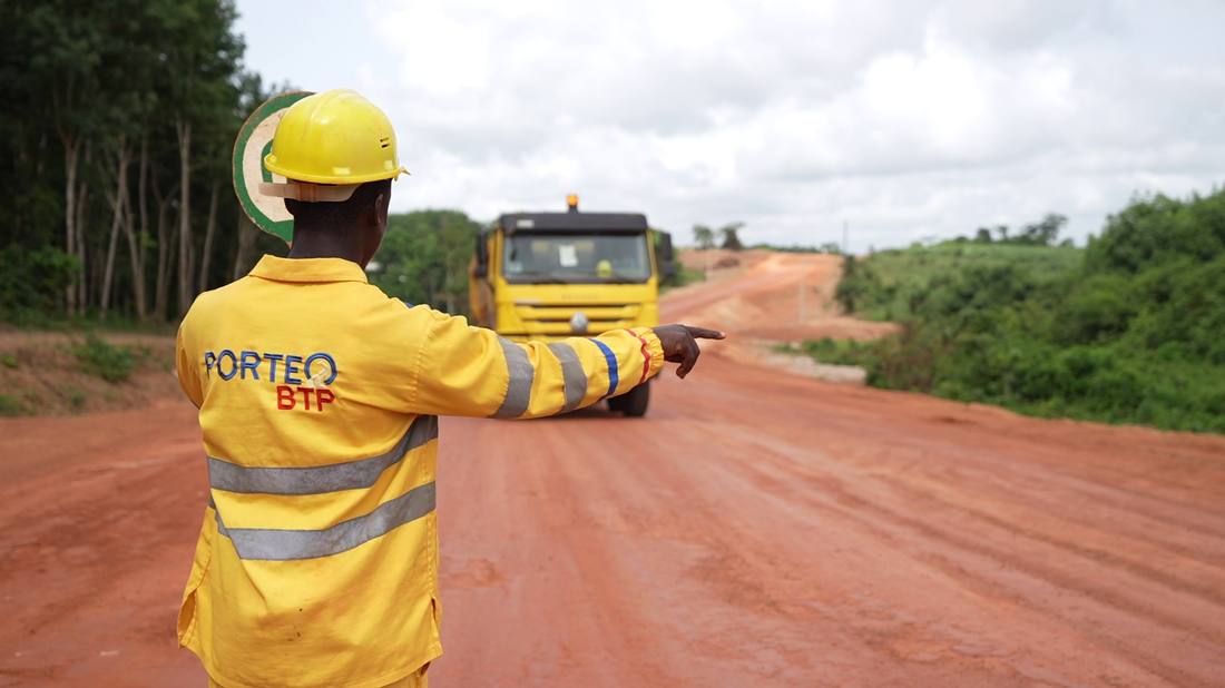 Porteo BTP worker on site